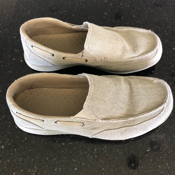 Propet Men’s Casual Boat Shoe Loafers Tan Sz 10 5E - Picture 1 of 9